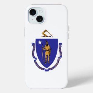 Coque Case-Mate iPhone iPhone 15 Plus Coque-Mate, drapeau du Massachusett