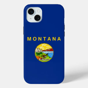 Coque Case-Mate iPhone iPhone 15 Plus Coque-Mate, drapeau Montana