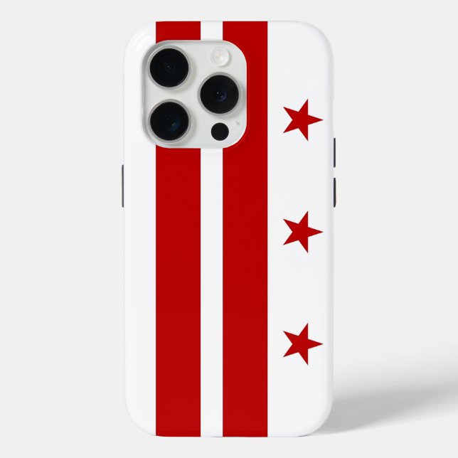 Coques Case-Mate iPhone iPhone 15 Pro Case-Mate, Washington DC flag (Verso)