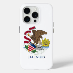 Coque Case-Mate iPhone iPhone 15 Pro Coque-Mate, drapeau de l'Illinois