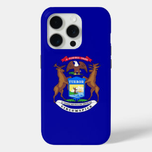 Coque Case-Mate iPhone iPhone 15 Pro Coque-Mate, drapeau du Michigan