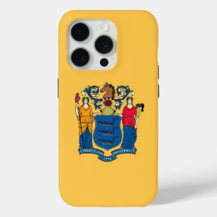 Coque Case-Mate iPhone iPhone 15 Pro Coque-Mate, drapeau du New Jersey