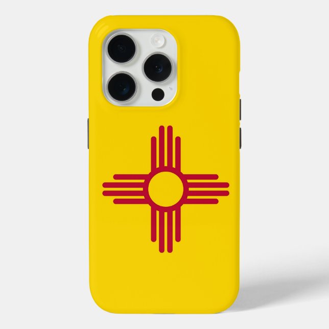 Coques Case-Mate iPhone iPhone 15 Pro Coque-Mate, drapeau du Nouveau-Mexiq (Verso)