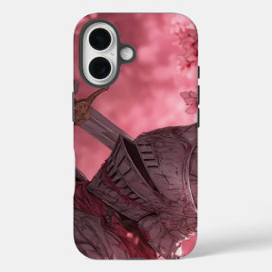 Coque Pour iPhone 16 iPhone 16 Anime Armure de Chevalier Fleurir Fantas