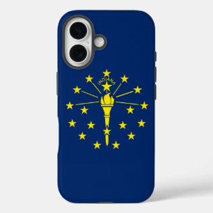 Coque Pour iPhone 16 iPhone 16 Coque-Mate avec drapeau Indiana