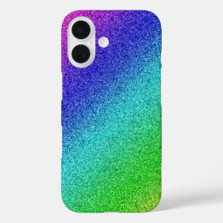 Coque Pour iPhone 16 iPhone 16 Enveloppe Arc-en-ciel brillant Glitzer B