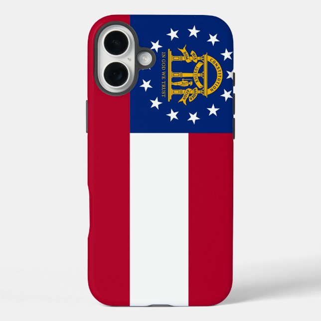 Coques Case-Mate iPhone iPhone 16 Plus Coque-Mate, drapeau de Géorgie (Verso)