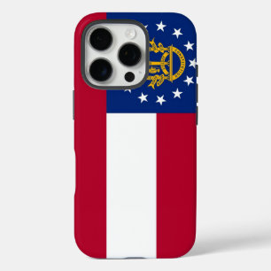 Coque iPhone 16 Pro iPhone 16 Pro Coque-Mate, drapeau de Géorgie