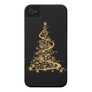 Coque iPhone 4 iPhone 4 Case Glitzy Gold Xmas
