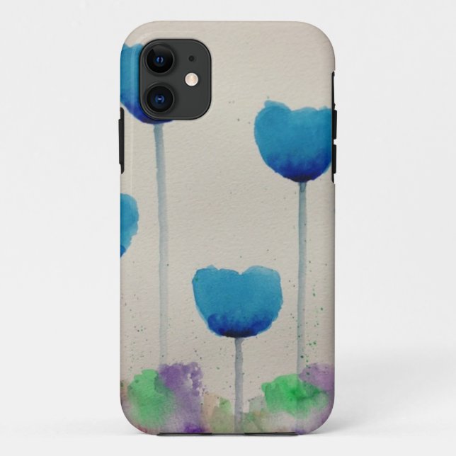 Coques Case-Mate iPhone iPhone 5/5s/5c de tulipe bleue (Dos)