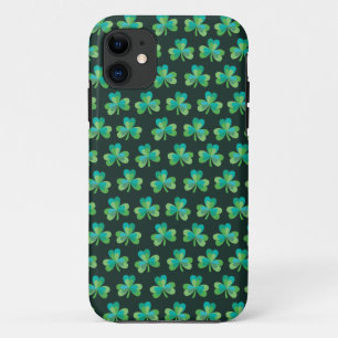 Etui iPhone Case-Mate iPhone 5/5S de noir de motif de shamrock à peine