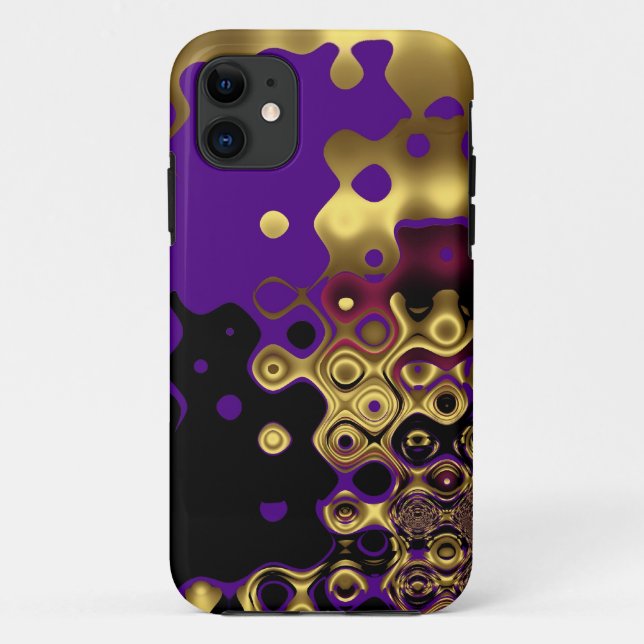Coques Case-Mate iPhone iPhone 5 Abstrait Violet Or (Dos)
