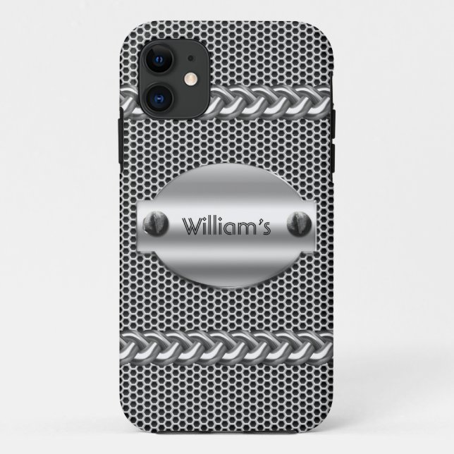 Coques Case-Mate iPhone iPhone 5 aspect Métal Chrome Hommes (Dos)
