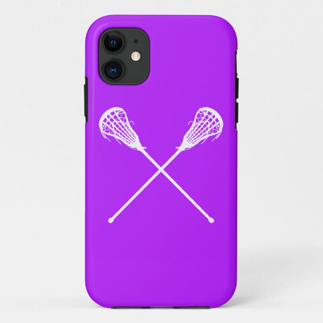 Coques Case-Mate iPhone iPhone 5 bâtons de lacrosse pourpres (Dos)