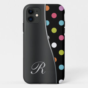Coque iPhone 11 iPhone 5 cas de monogramme modernes