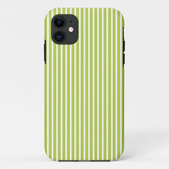 Coques Case-Mate iPhone iPhone 5 cas - tendance de rayures en vert (Dos)