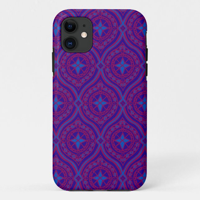 Coques Case-Mate iPhone iPhone 5 Coque-Mate Coque, Purple et Blue Ogee Pat (Dos)