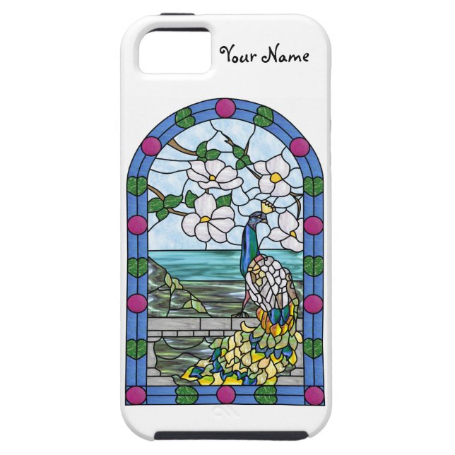 Coques Case-Mate iPhone iPhone 5 de paon de Tiffany (Dos)