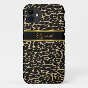 Coque iPhone 11 iPhone 5 Élégant Or Imprimé Animal