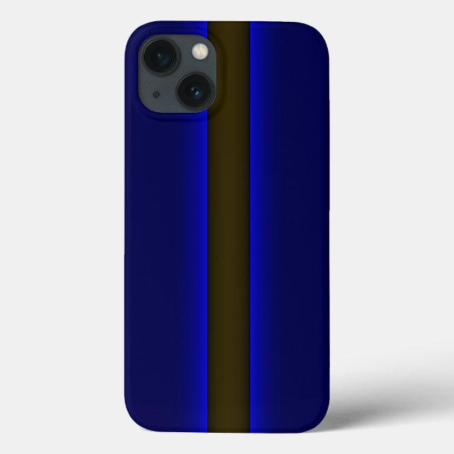 Coques Case-Mate iPhone iPhone 5 Police Mince Ligne bleue (Verso)
