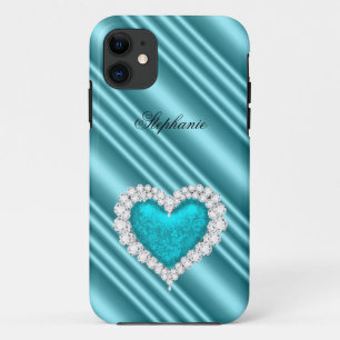 Case-Mate iPhone Case iPhone 5 Princesse Argent Turquoise Bijou