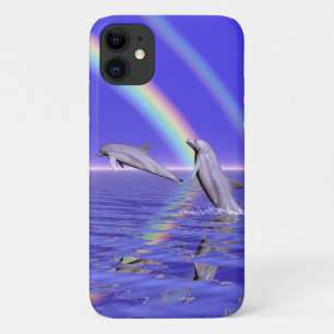 Coque Case-Mate iPhone iPhone 6/6s de dauphins et d'arc-en-ciel