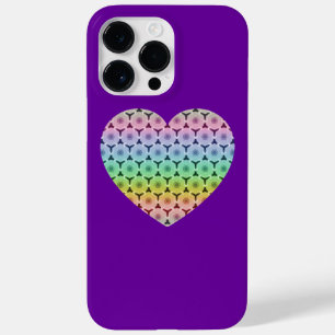 Coque Pour Pour iPhone 14 Pro Max iPhone 6 de coeur d'arc-en-ciel de nid d'abeilles