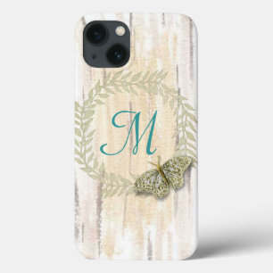 13 Case iPhone 6 Monogramme et aquarelle arrière - plan co