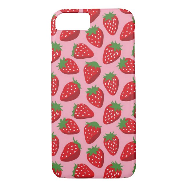 Coques Case-Mate iPhone Iphone 7/8 à peine là cas, rose de fraises (Dos)