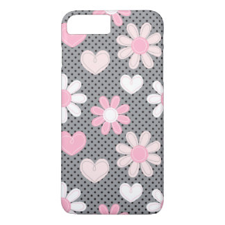 Coque iPhone 8 Plus/7 Plus iPhone 7 coeurs du pois | des marguerites | de