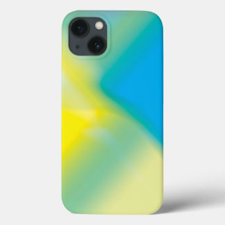 Case-Mate iPhone Case Iphone Abstrait jaune et bleu turquoise 13