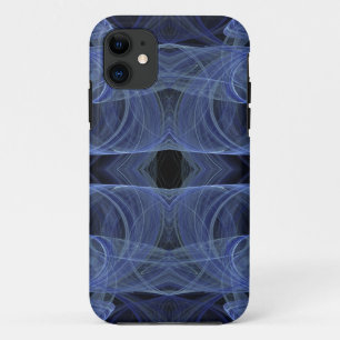 Coque iPhone 11 Iphone bleu fractal 5 Coque-Mate personnalisé