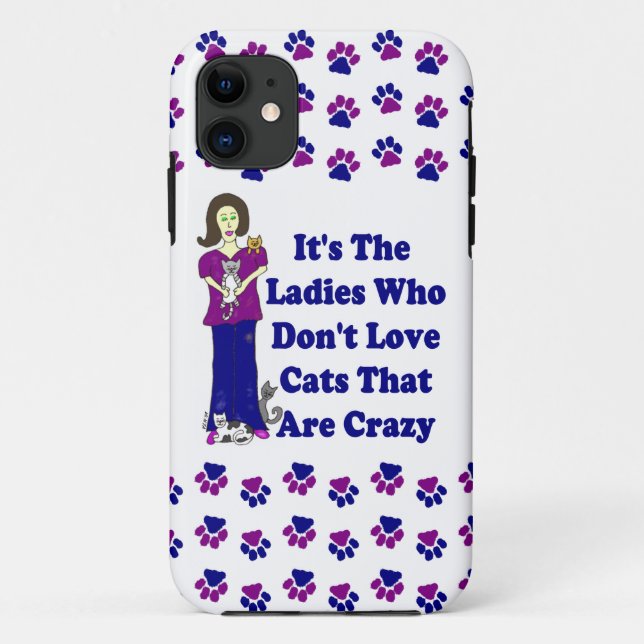 Coques Case-Mate iPhone iPhone de Madame de chat (non fou) 5 cas (Dos)