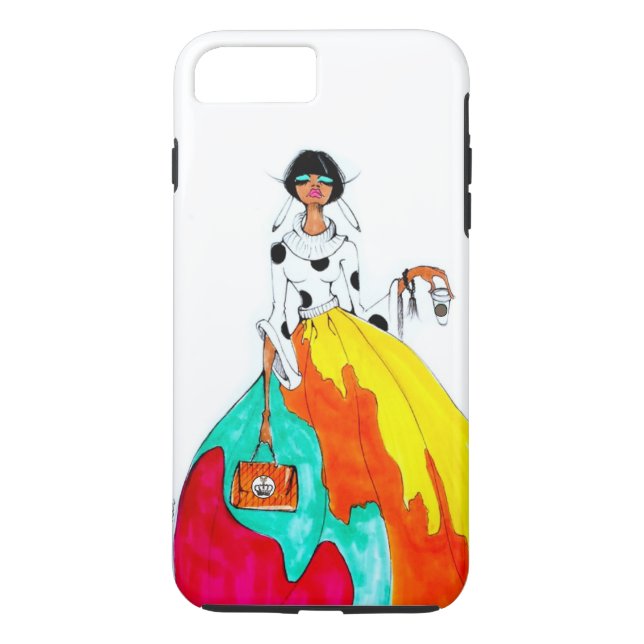 Coques Case-Mate iPhone iPhone de mode et de café 7 durs plus (Dos)