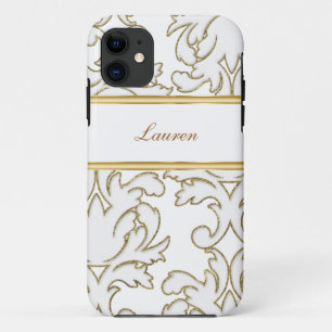 Coques Pour iPhone iPhone de monogramme de damassé 5 cas