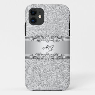 Coque Case-Mate iPhone iPhone Élégant Classe Argent Blanc