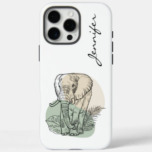 Coque iPhone 16 Pro Max iPhone Eléphant moderne