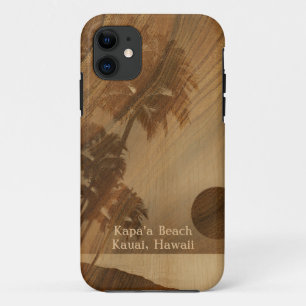 Etui iPhone Case-Mate iPhone en bois de Koa de Faux hawaïen de coucher