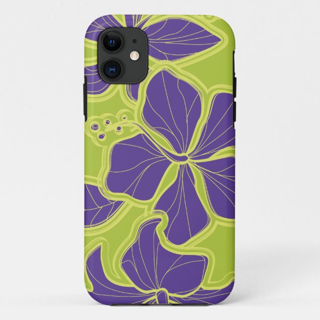 Coques Case-Mate iPhone iPhone floral hawaïen de ketmie de Kailua 5 cas (Dos)