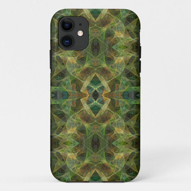 Coques Case-Mate iPhone iPhone Fractal vert 5 Coque-Mate à peine là (Dos)