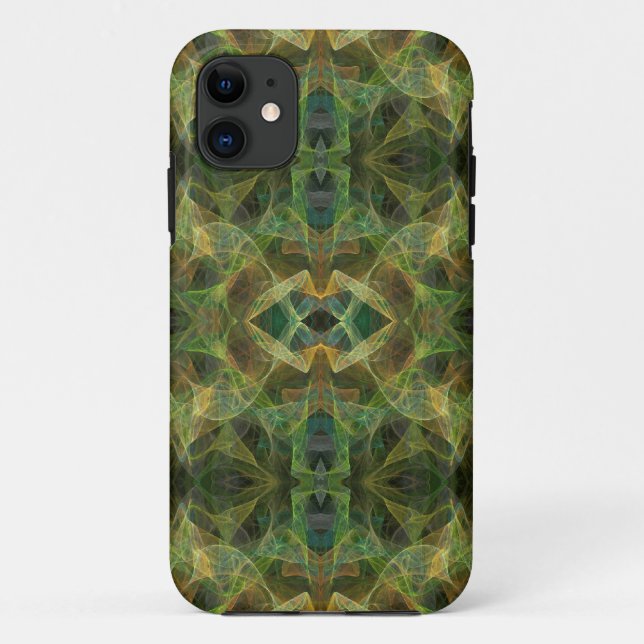 Coques Case-Mate iPhone Iphone Fractal Vert 5 Coque-Mate personnalisé ID (Dos)