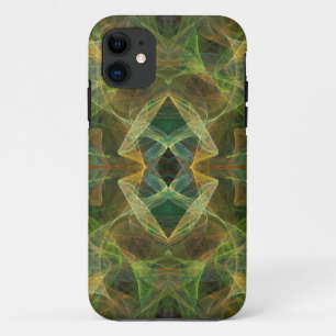 Coque iPhone 11 Iphone Fractal Vert 5 Coque-Mate personnalisé ID
