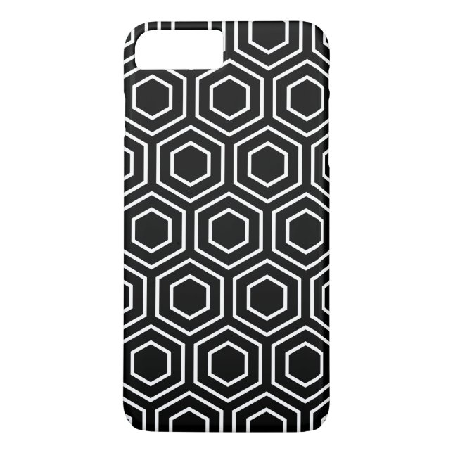 Coques Case-Mate iPhone iPhone géométrique noir et blanc 7 Ca plus de (Dos)