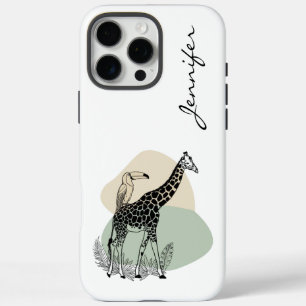 Coque iPhone 16 Pro Max iPhone Giraffe moderne