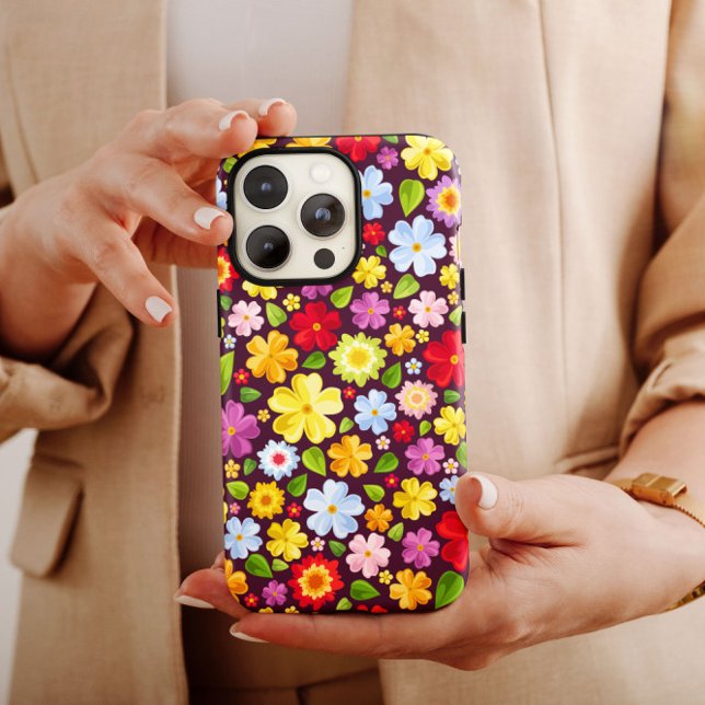 Coques Case-Mate iPhone iPhone Hippie d'alimentation en fleurs des années  (Créateur téléchargé)