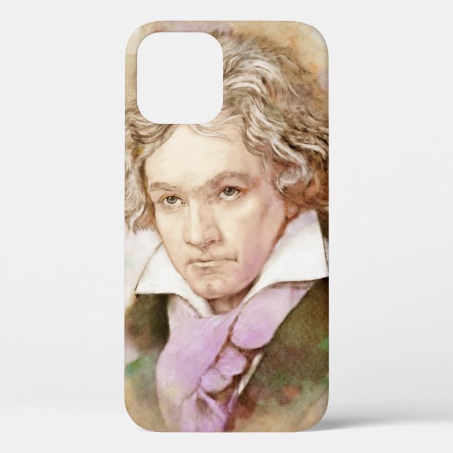 Coques Case-Mate iPhone Iphone Hülle mit Portrait von Ludwig van Beethoven (Verso)