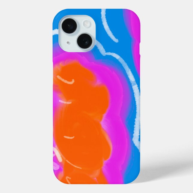 Coques Case-Mate iPhone iPhone / iPad ケース　orange &pink blue (Verso)