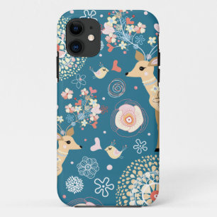 Coque Case-Mate Pour iPhone Iphone mignon 5 cas, oiseau, cerf commun