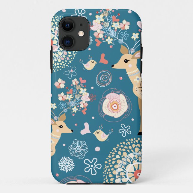 Coques Case-Mate iPhone Iphone mignon 5 cas, oiseau, cerf commun (Dos)