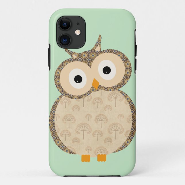 Coques Case-Mate iPhone iPhone mignon de hibou de bébé de bande dessinée 5 (Dos)